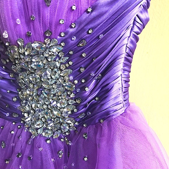 EUC SHERRI HILL BEAUTIFUL/GLAM PURPLE DRESS!!💕💕 - Picture 3 of 8